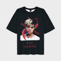 Мужская футболка оверсайз XXXTentacion: RIP Legend