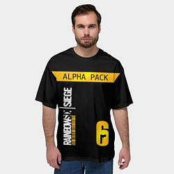 Футболка оверсайз мужская Rainbow Six Siege: Alpha Pack, цвет: 3D-принт — фото 2