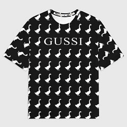 Мужская футболка оверсайз GUSSI Black