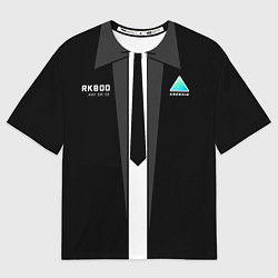 Футболка оверсайз мужская RK800 Android Black, цвет: 3D-принт