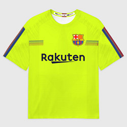 Футболка оверсайз мужская FCB: Messi Away 18-19, цвет: 3D-принт