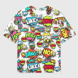 Футболка оверсайз мужская Pop art Fashion, цвет: 3D-принт