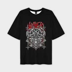 Мужская футболка оверсайз Slayer: Hell Goat