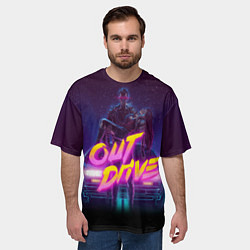 Футболка оверсайз мужская OUT DRIVE, цвет: 3D-принт — фото 2