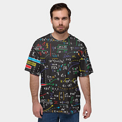Футболка оверсайз мужская Math, цвет: 3D-принт — фото 2