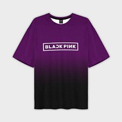 Футболка оверсайз мужская Black Pink: Violet Gradient, цвет: 3D-принт