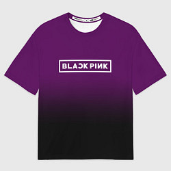 Футболка оверсайз мужская Black Pink: Violet Gradient, цвет: 3D-принт