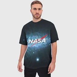 Футболка оверсайз мужская NASA: Space Light, цвет: 3D-принт — фото 2