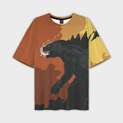 Футболка оверсайз мужская Godzilla: Monster Smoke, цвет: 3D-принт
