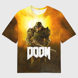 Мужская футболка оверсайз DOOM: Soldier