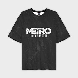 Мужская футболка оверсайз Metro Exodus: Space Grey