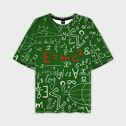 Мужская футболка оверсайз E=mc2: Green Style