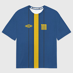 Мужская футболка оверсайз Fallout: Vault 111