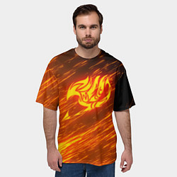 Футболка оверсайз мужская NATSU DRAGNEEL, цвет: 3D-принт — фото 2