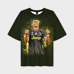 Мужская футболка оверсайз Ronaldo: Juve Sport