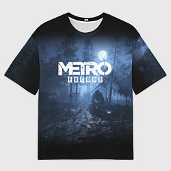 Футболка оверсайз мужская Metro Exodus: Dark Moon, цвет: 3D-принт