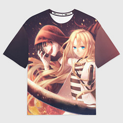 Футболка оверсайз мужская Satsuriku no Tenshi, цвет: 3D-принт