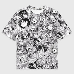 Футболка оверсайз мужская Manga Ahegao, цвет: 3D-принт
