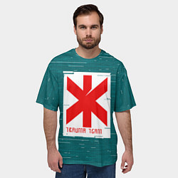 Футболка оверсайз мужская Cyberpunk: Trauma Team, цвет: 3D-принт — фото 2