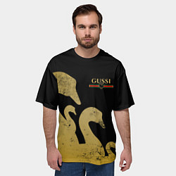 Футболка оверсайз мужская GUSSI: Gold Edition, цвет: 3D-принт — фото 2