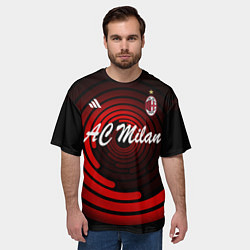 Футболка оверсайз мужская AC Milan - FC, цвет: 3D-принт — фото 2