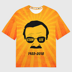 Футболка оверсайз мужская Stan Lee 1922-2018, цвет: 3D-принт