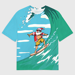 Футболка оверсайз мужская Cool Santa, цвет: 3D-принт