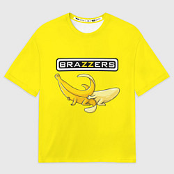 Футболка оверсайз мужская Brazzers: Yellow Banana, цвет: 3D-принт