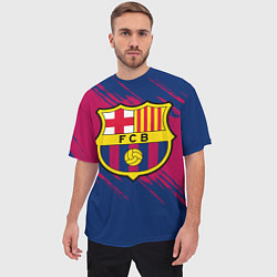 Футболка оверсайз мужская Барселона, цвет: 3D-принт — фото 2