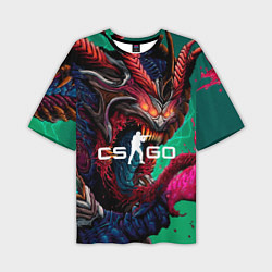 Мужская футболка оверсайз CS GO hyper beast skin