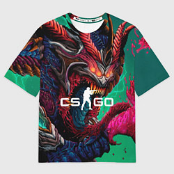 Футболка оверсайз мужская CS GO hyper beast skin, цвет: 3D-принт