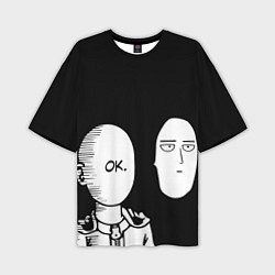 Футболка оверсайз мужская Saitama: One-Punch Man, цвет: 3D-принт