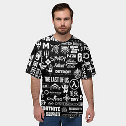 Футболка оверсайз мужская Истинный геймер, цвет: 3D-принт — фото 2