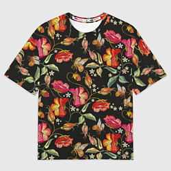 Футболка оверсайз мужская Полевые цветы, цвет: 3D-принт
