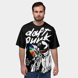 Футболка оверсайз мужская Daft Punk: Our work is never over, цвет: 3D-принт — фото 2