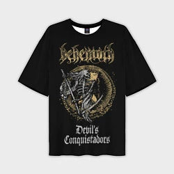 Мужская футболка оверсайз Behemoth: Devil's Conquistador