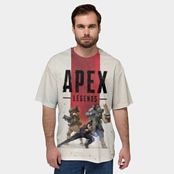Футболка оверсайз мужская Apex Legends, цвет: 3D-принт — фото 2