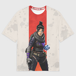 Футболка оверсайз мужская Apex Legends: Wraith, цвет: 3D-принт