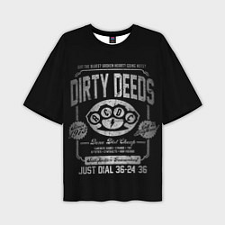 Футболка оверсайз мужская AC/DC: Dirty Deeds, цвет: 3D-принт
