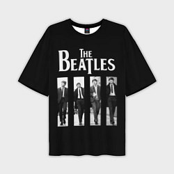 Мужская футболка оверсайз The Beatles: Black Side