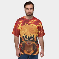 Футболка оверсайз мужская Boku no Hero Academia, цвет: 3D-принт — фото 2