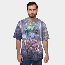 Футболка оверсайз мужская My Hero Academia в кустах, цвет: 3D-принт — фото 2