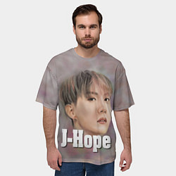 Футболка оверсайз мужская BTS J-Hope, цвет: 3D-принт — фото 2