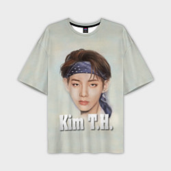 Футболка оверсайз мужская BTS Kim T.H., цвет: 3D-принт