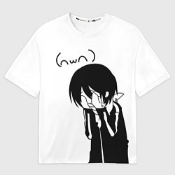 Футболка оверсайз мужская Бездомный бог, цвет: 3D-принт