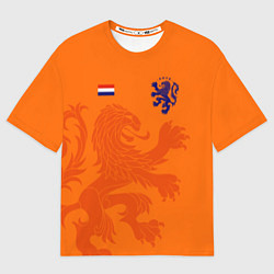 Футболка оверсайз мужская Сборная Голландии, цвет: 3D-принт