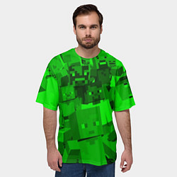 Футболка оверсайз мужская Minecraft game characters, цвет: 3D-принт — фото 2