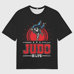 Мужская футболка оверсайз Judo is life