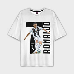 Мужская футболка оверсайз Ronaldo the best
