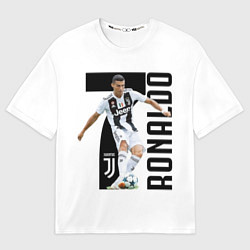 Мужская футболка оверсайз Ronaldo the best